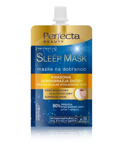 Perfecta Beauty Sleep Mask - kwasowa dermabrazja skóry, poj. 50 ml