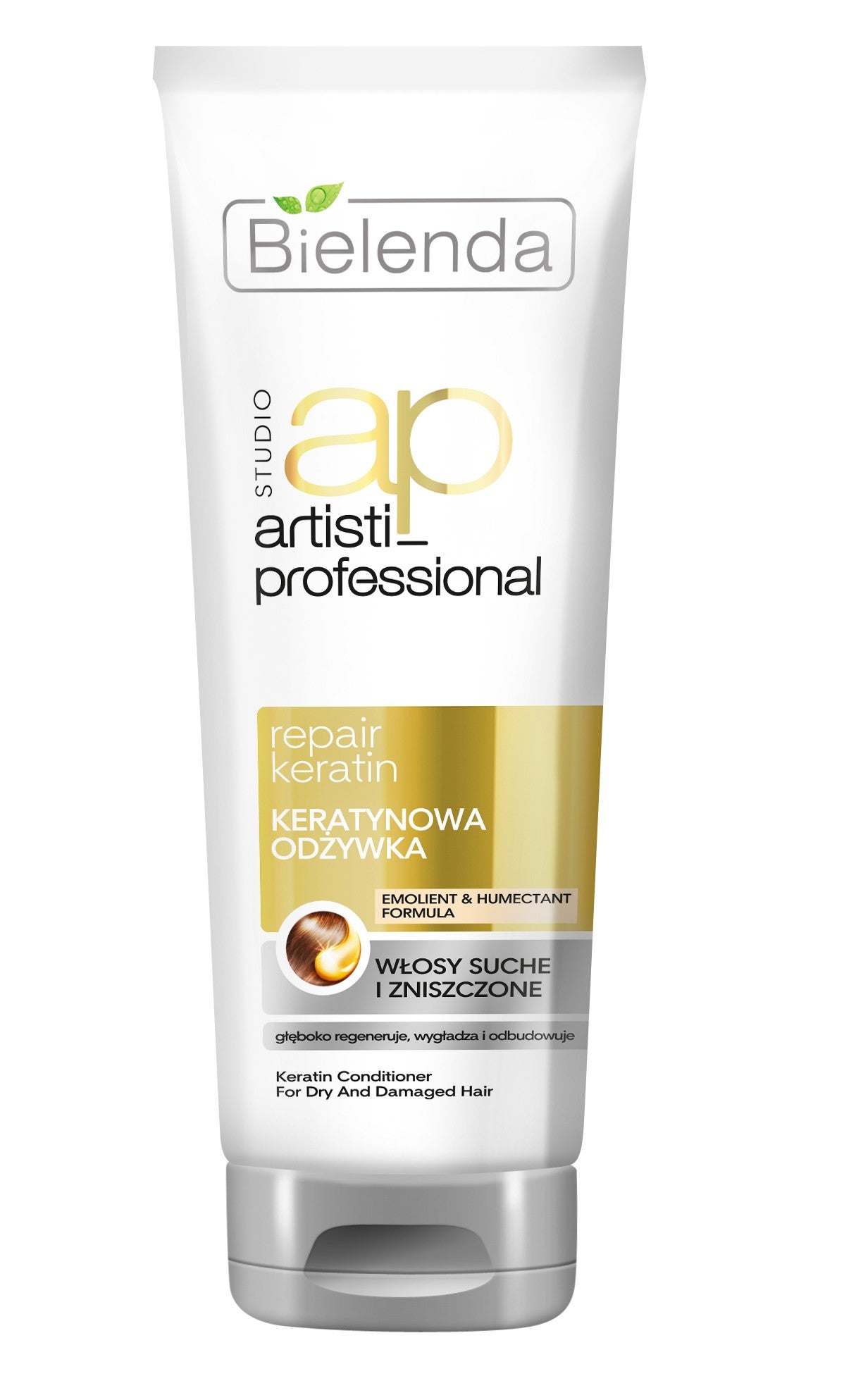 Bielenda Artisti Professional Repair Keratin - odżywka do włosów suchych i zniszczonych, poj. 250 ml
