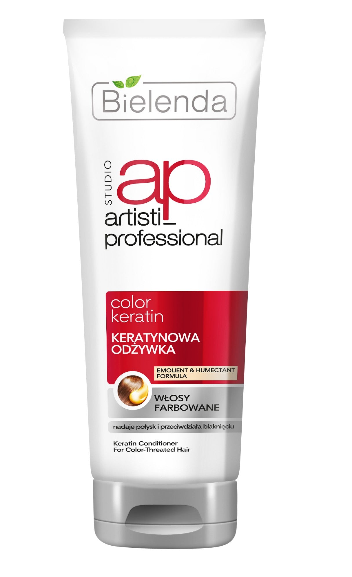 Bielenda ARTISTI PROFESSIONAL COLOR KERATIN - keratynowa odżywka do włosów farbowanych, poj. 250 ml