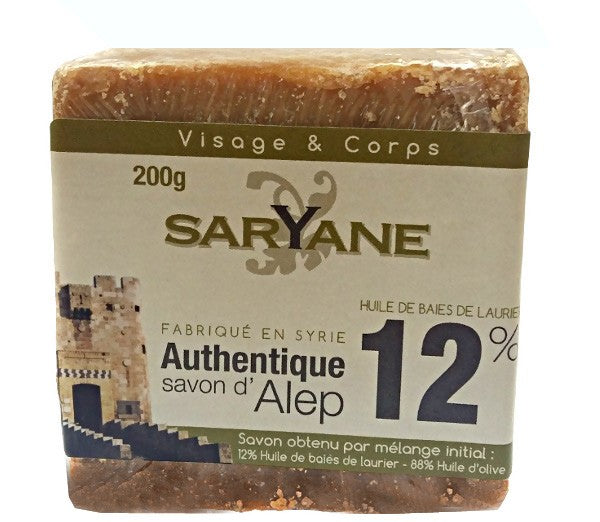 Alep - mydło Saryane, 12% oleju laurowego, waga 200 g