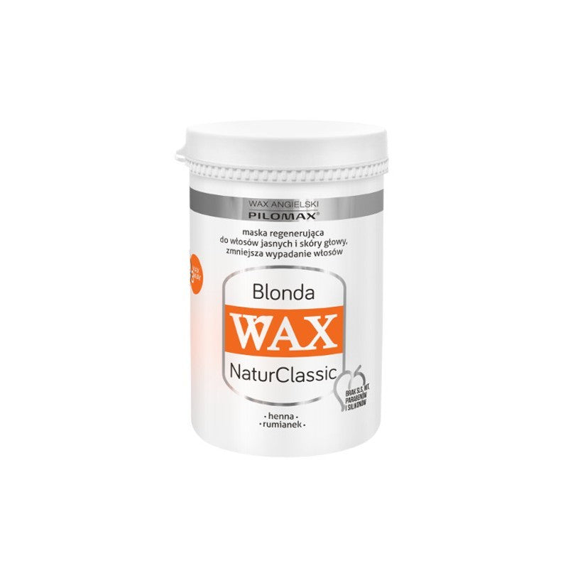 WAX Blonda Natur Classic - maska regenerująca do włosów jasnych i skóry głowy, poj. 240 ml