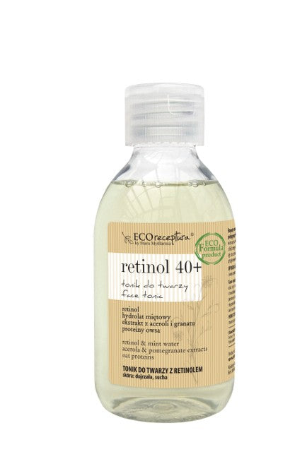 ECO FORMULA RETINOL 40+, -  tonik do twarzy, poj. 200 ml.