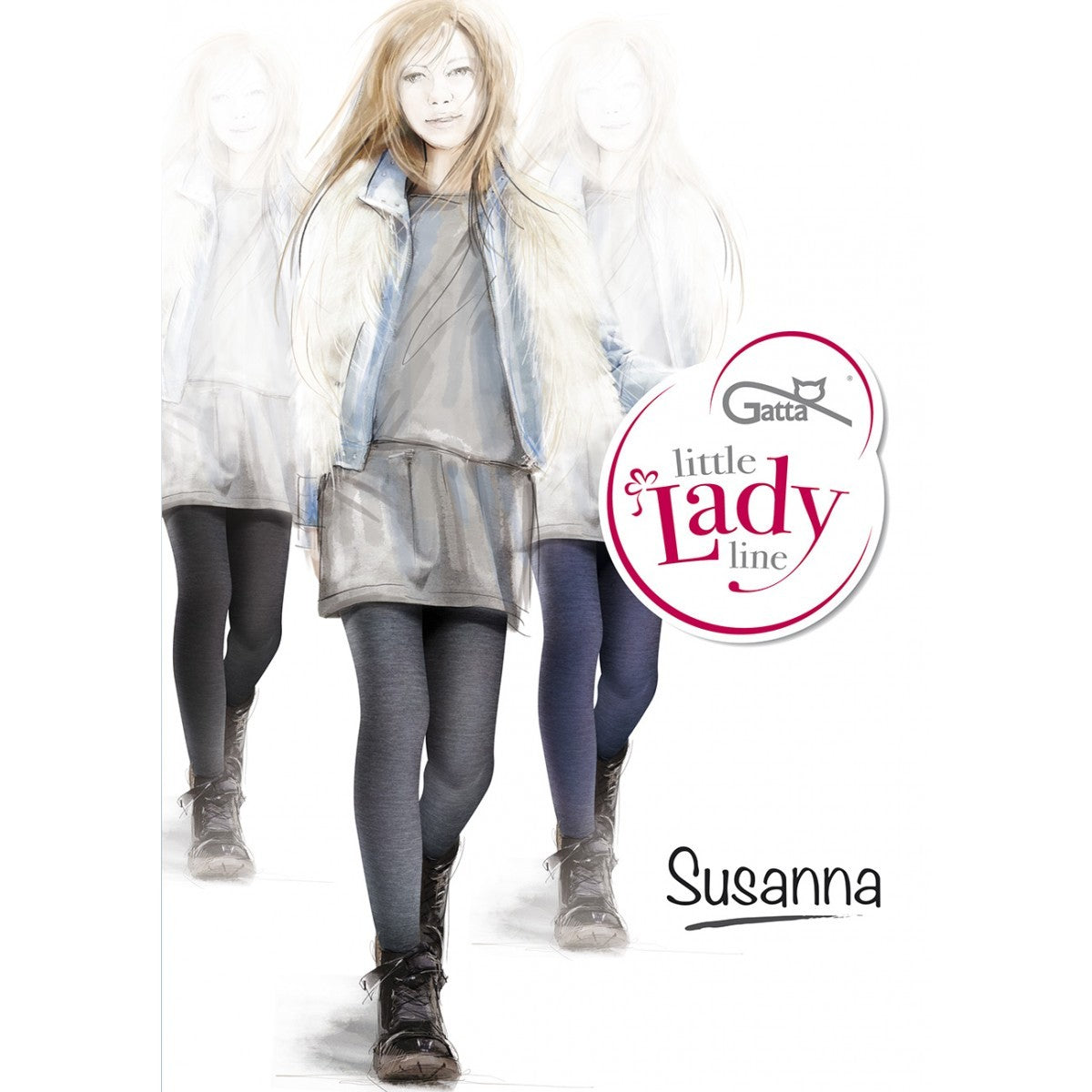 Susanna - rajstopy dziewczęce melanżowe