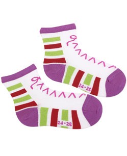 KIDDY - skarpety wzorowane bawełniane, dziewczęce 2-6 lat