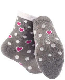 KIDDY ABS w.898 - skarpetki wzorzyste bawełniane z ABS, dziewczęce, 2-6 lat