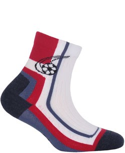 KIDDY w.880 - skarpetki wzorzyste bawełniane, chłopięce, 2-6 lat