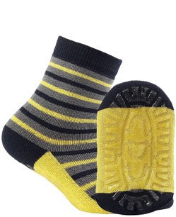 KIDDY ABS w.707 - skarpetki wzorzyste bawełniane z ABS, chłopięce, 2-6 lat