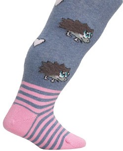 BABIES w.955 - rajstopy dziecięce wzorzyste, bawełniane 0-2 lat