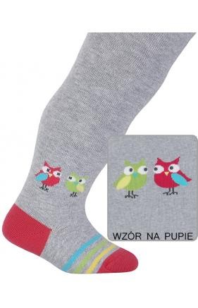 BABIES w.997 - rajstopy dziecięce wzorzyste, bawełniane 0-2 lata