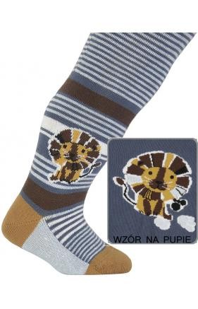 BABIES w.914 - rajstopy dziecięce wzorzyste, bawełniane 0-2 lata
