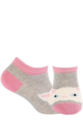 KIDS w.807 - stopki wzorzyste bawełniane dziewczęce 2-6 lat