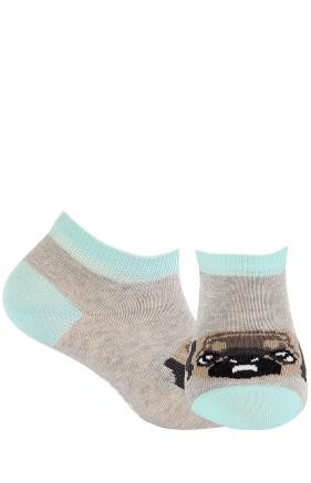 KIDS w.808 - stopki wzorzyste bawełniane dziewczęce 2-6 lat