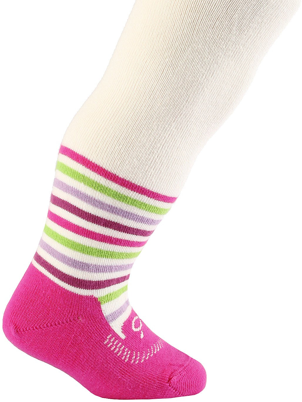 BABE w.793 - rajstopy wzorowane, bawełniane, dziewczęce 0-2 lata