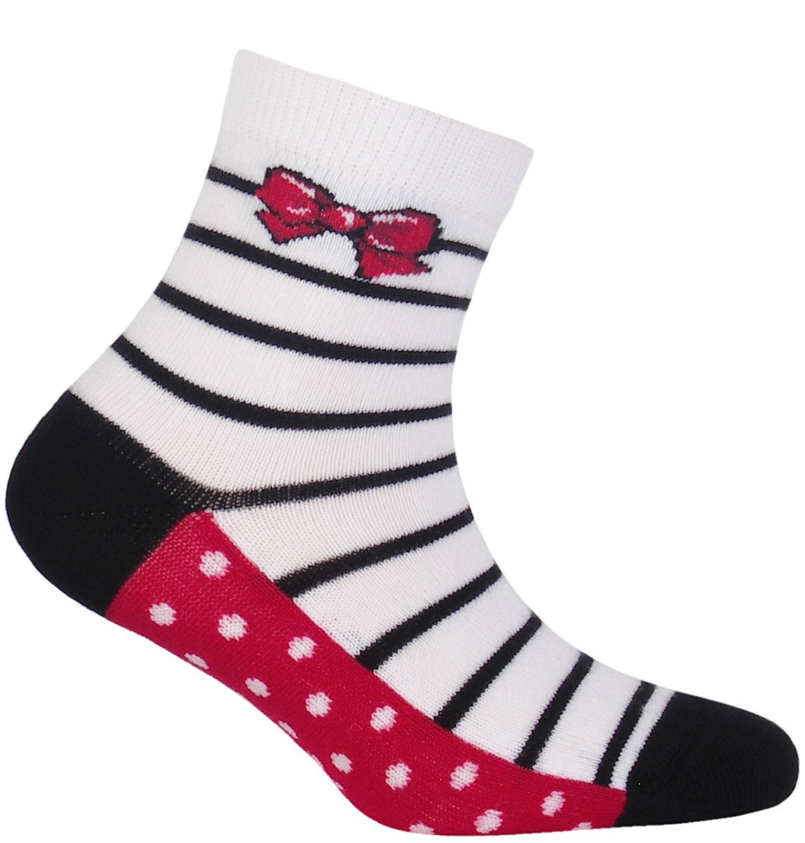 KIDS w.897 - skarpetki wzorowane bawełniane dziewczęce 2-6 lat