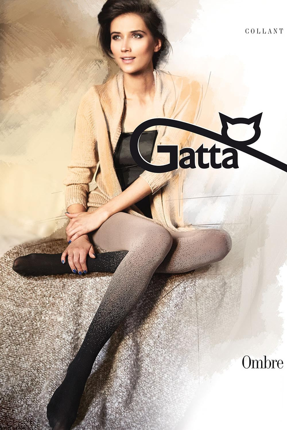 OMBRE w.01 - rajstopy damskie 3D, 50 DEN