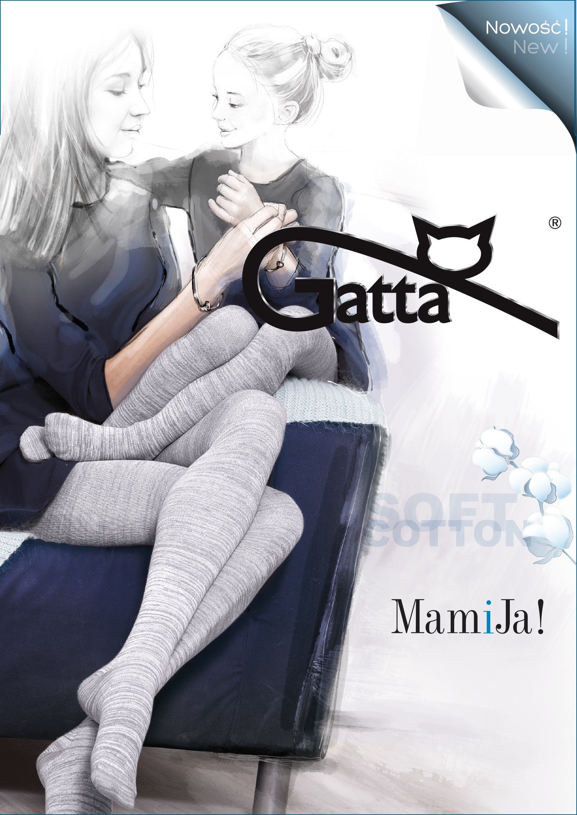 MAMIJA w.001 - melange tights for women