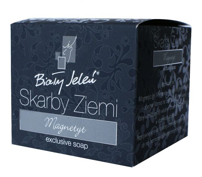 Biały  Jeleń - SKARBY ZIEMI, Magnetyt, exlusive soap, ok. 130 g