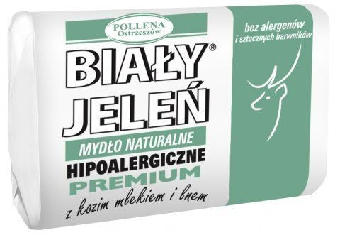 Biały Jeleń - pREMIUM hypoallergenic natural soap with goat milk, 100 g