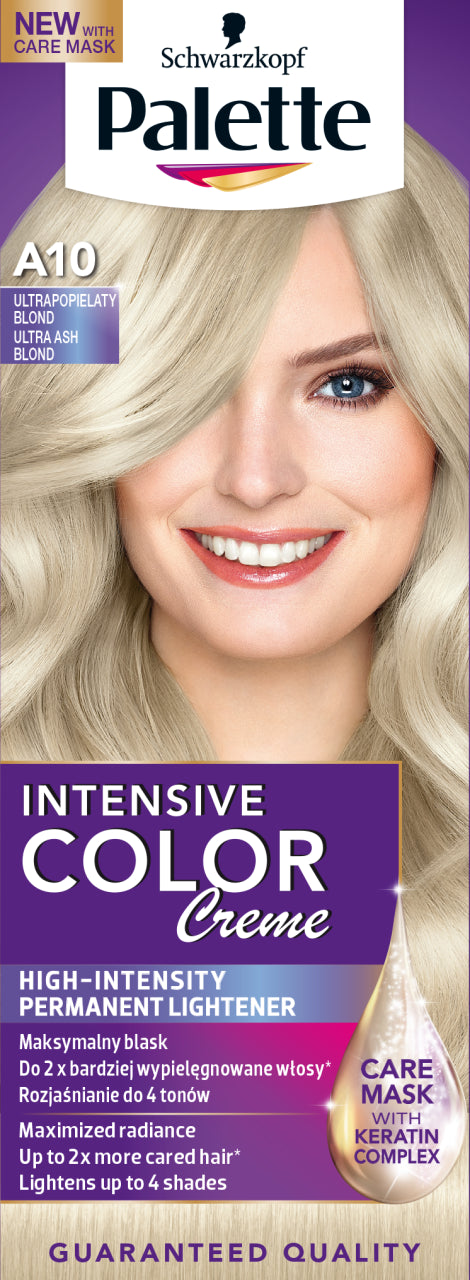 Palette Intensive Color Creme - Colouring Cream, A10 Ultra White Blonde