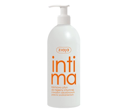 Intima - creamy liquid for intimate hygiene with ascorbic acid, capacity 500 ml