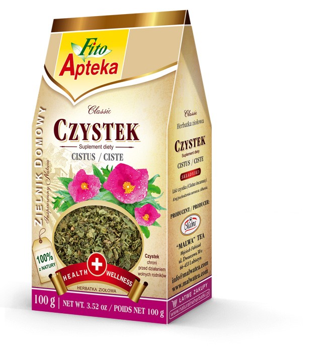 Czystek - herbatka ziołowa, liście, poj 100 g