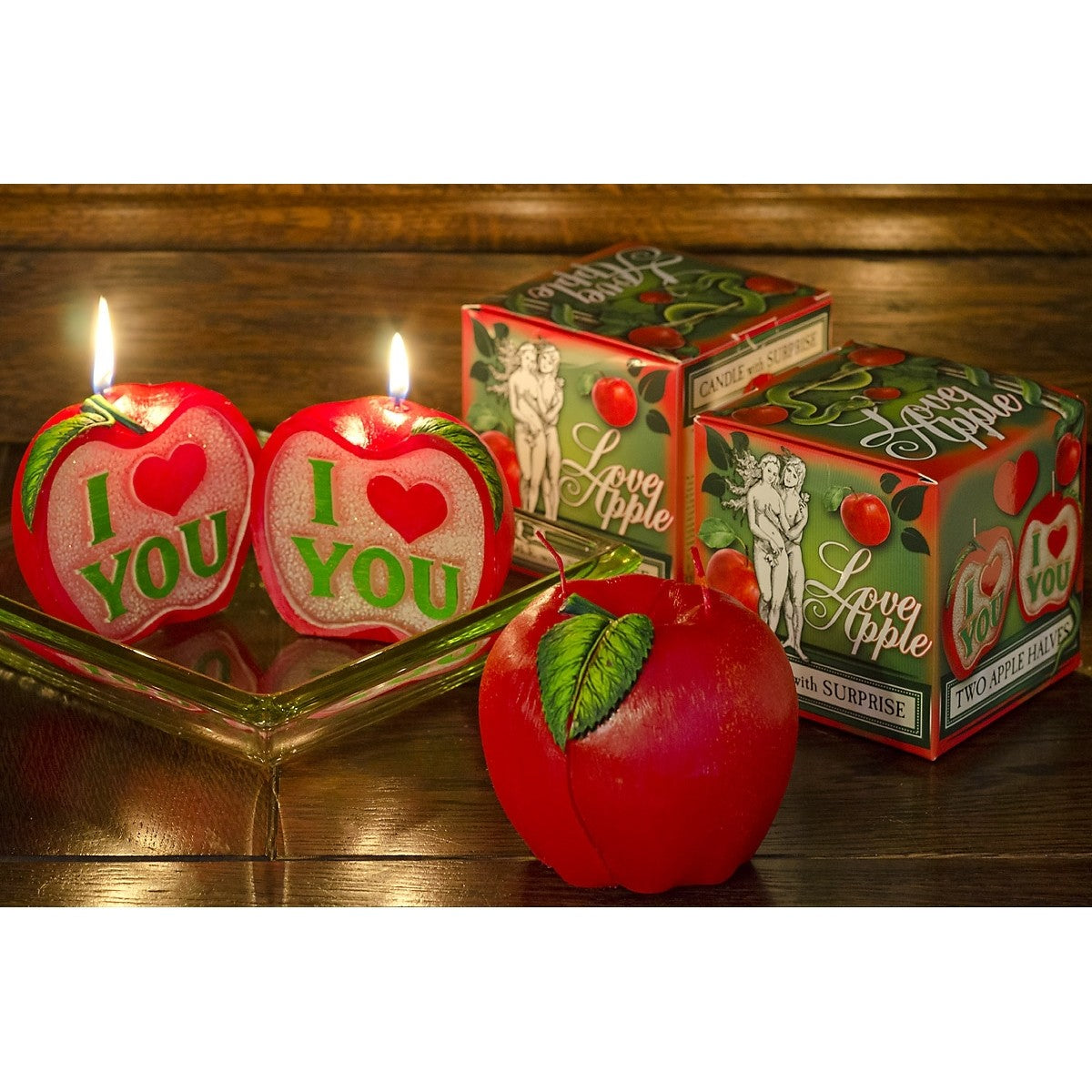 Love Apple - figurka, świeca okolicznościowa