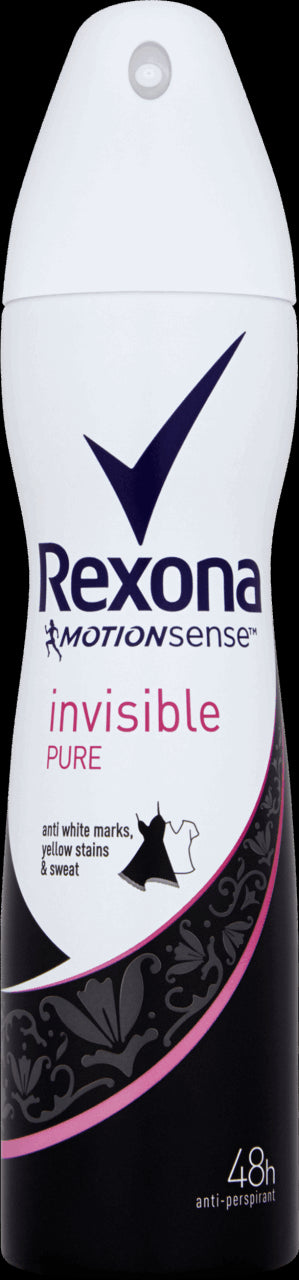Rexona Invisible Pure - Anti-perspirant Spray for women, 150 ml