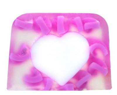 Białe Serce mydło kostka