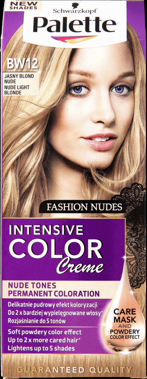 Palette Intensive Color Creme colouring cream BW12 Light Blonde