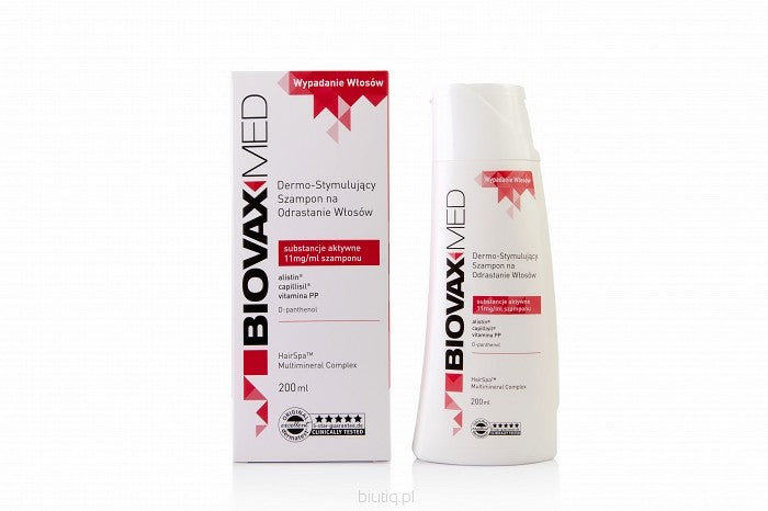 Biovaxmed - dermo-stymulujący szampon na odrastanie włosów, poj. 200 ml