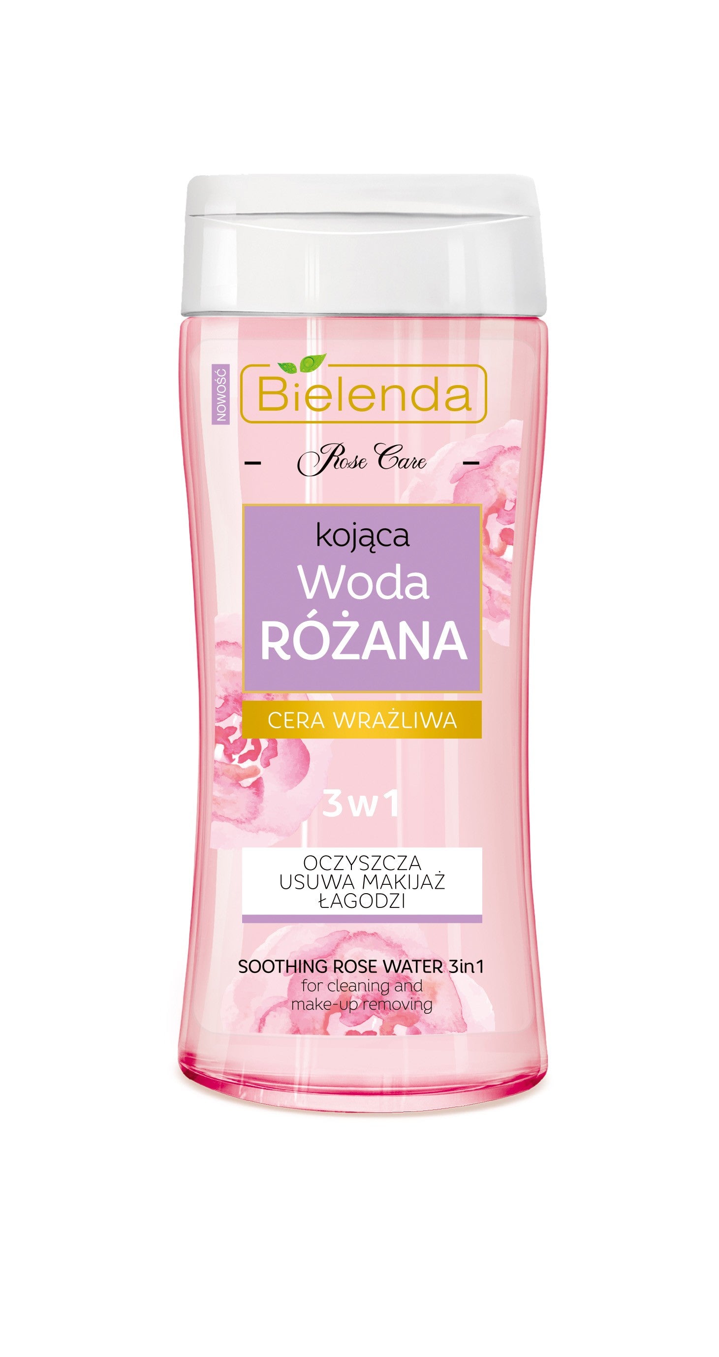 Bielenda ROSE CARE - kojąca woda różana 3w1, poj. 200 ml
