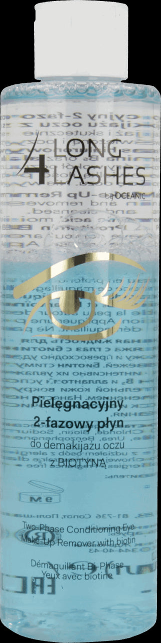LONG4LASHES - pielęgnacyjny 2-fazowy płyn do demakijażu oczu z biotyną, poj. 250 ml