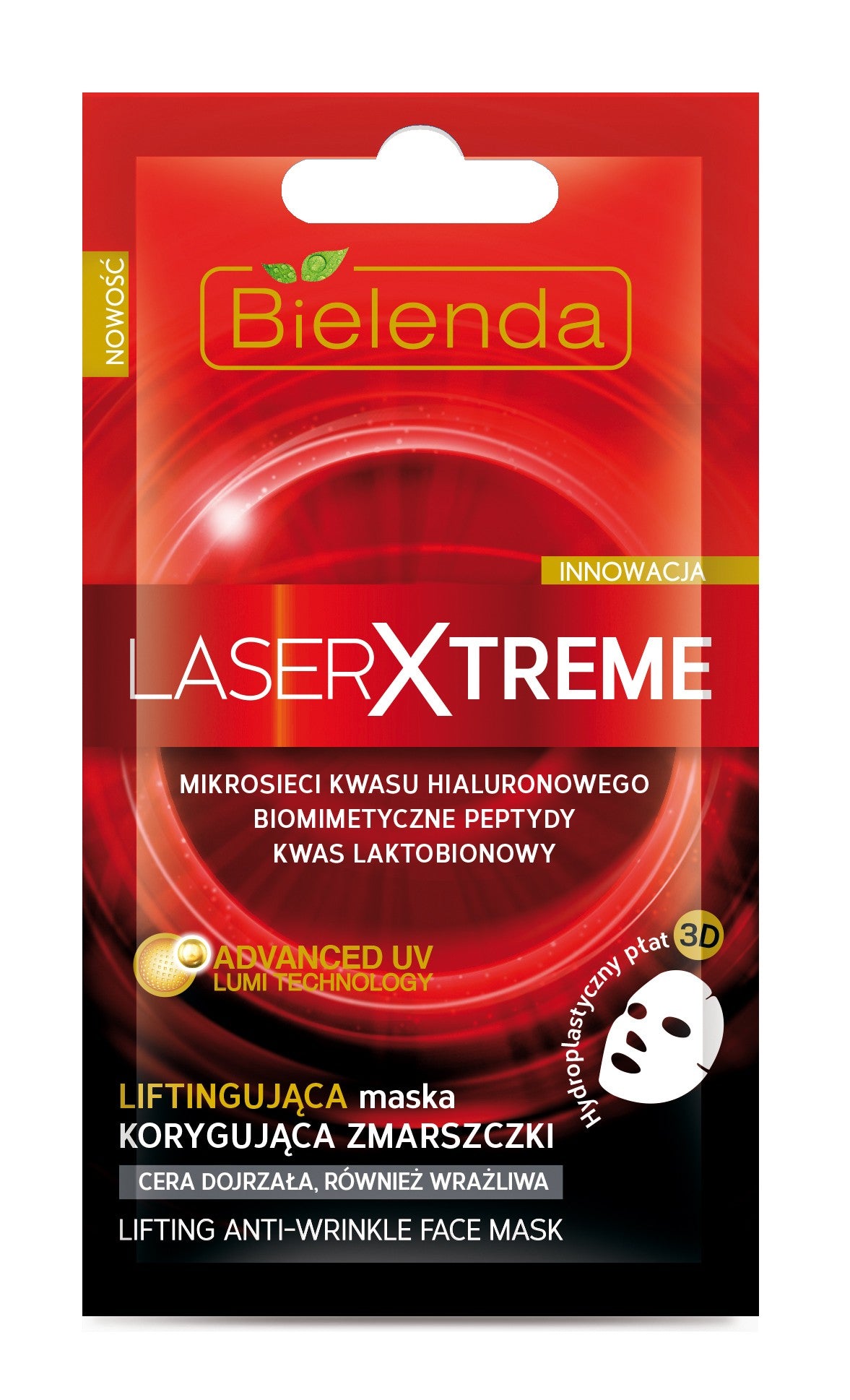 Laser Xtreme - Liftingująca maska korygująca zmarszczki, poj. 10 g.
