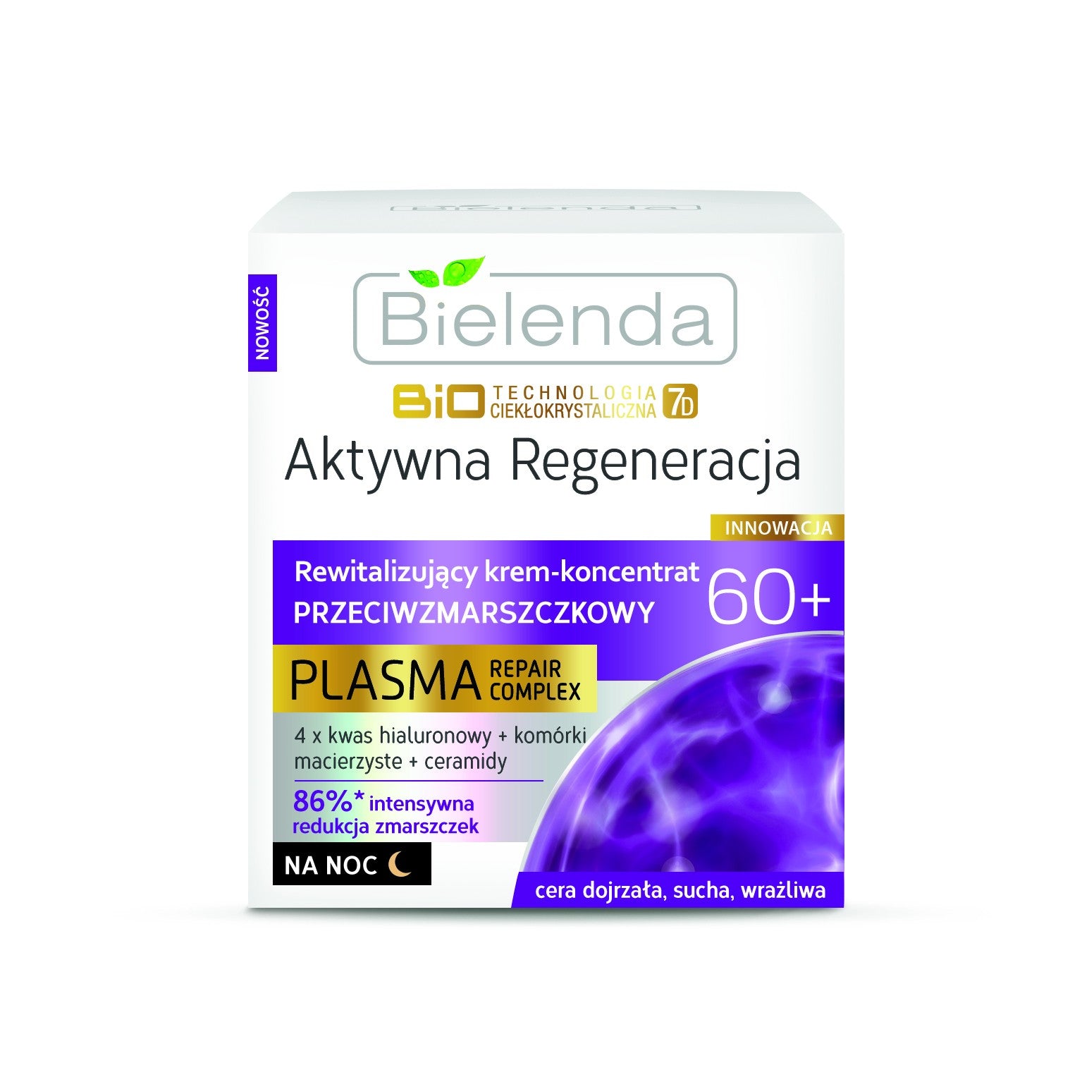 AKTYWNA REGENERACJA - Rewitalizujący krem – koncentrat przeciwzmarszczkowy 60+ na noc, poj. 50 ml.