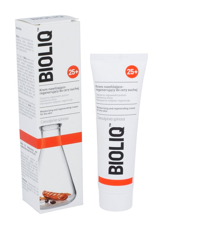 BIOLIQ 25+. Krem nawilżająco-regenerujący do cery suchej, poj. 50 ml.