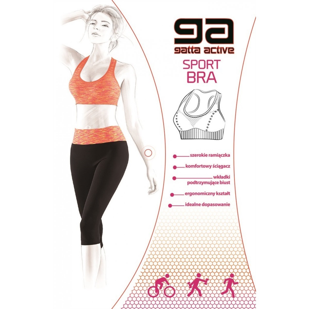 Sport Bra GA - biustonosz sportowy