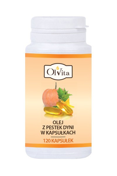 Olej z pestek dyni w kapsułkach, poj. 120 kapsułek