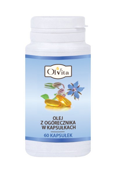 Borage oil capsules, 60 capsule capacity