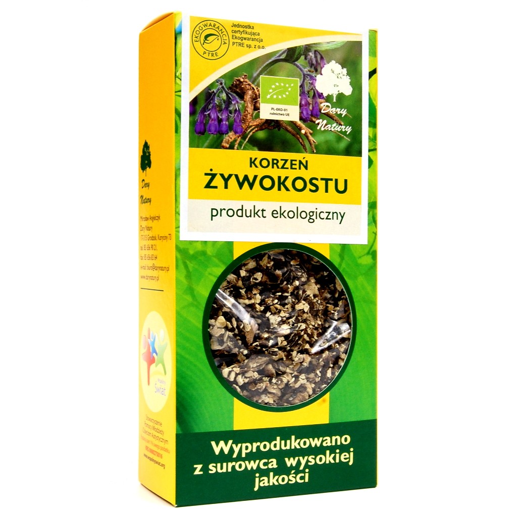 Żywokost korzeń EKO, poj. 100 g