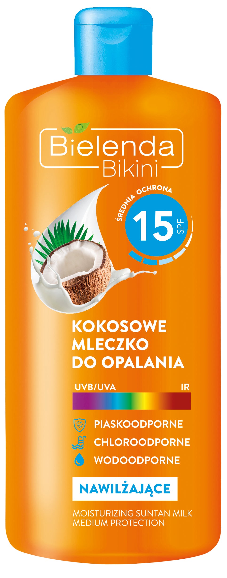 Bielenda BIKINI - kokosowe mleczko do opalania SPF 15, poj. 200 ml