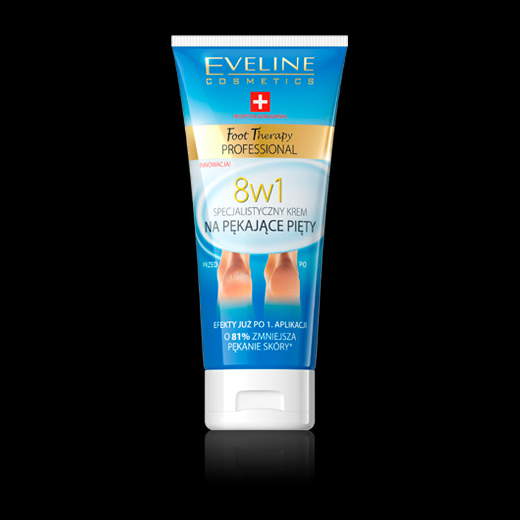 Eveline Body Therapy Professional - specialized cream for cracked heels 8in1, capacity 100 ml