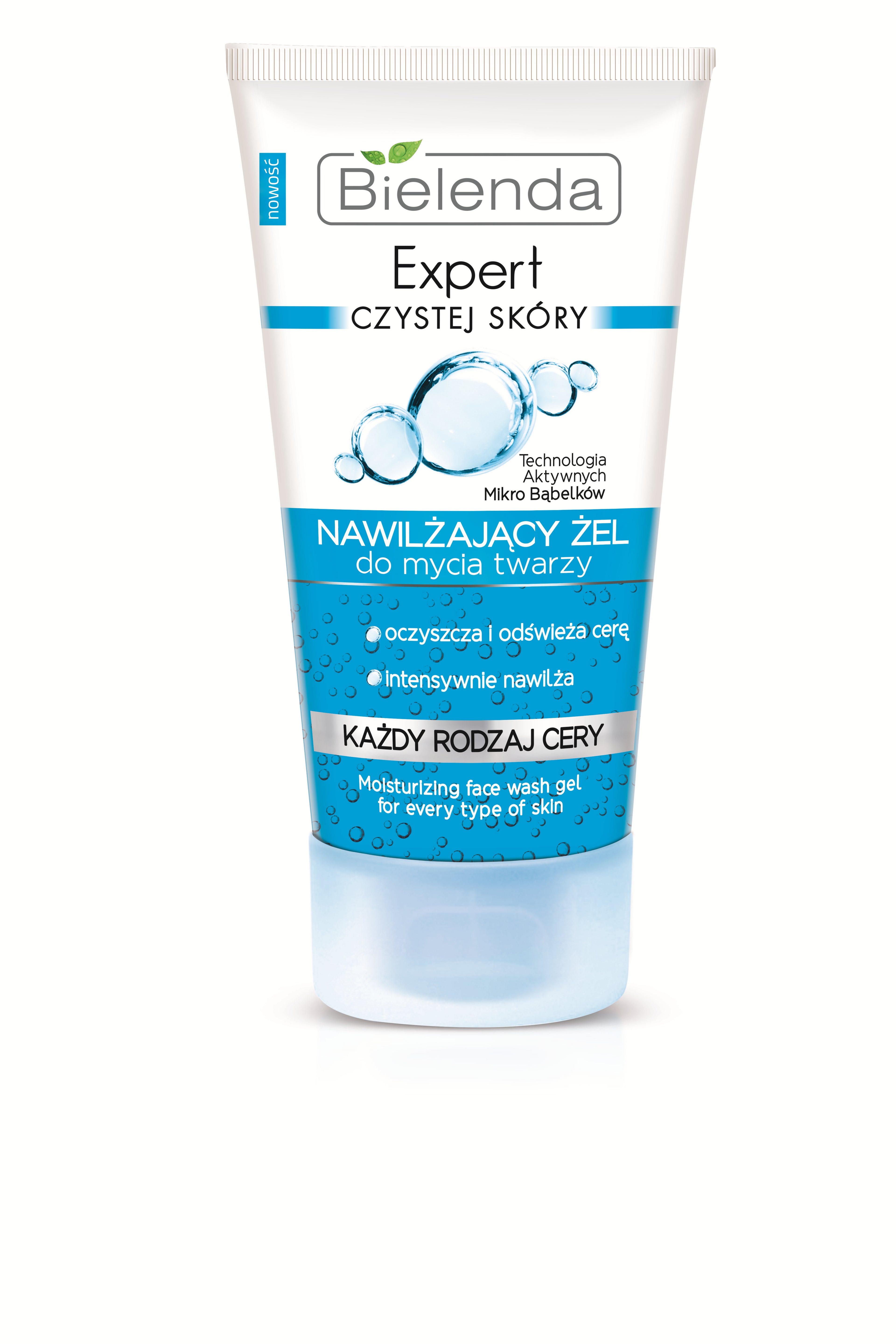 Bielenda EXPERT CZYSTEJ SKÓRY - nawilżający żel do mycia twarzy, poj. 150 g