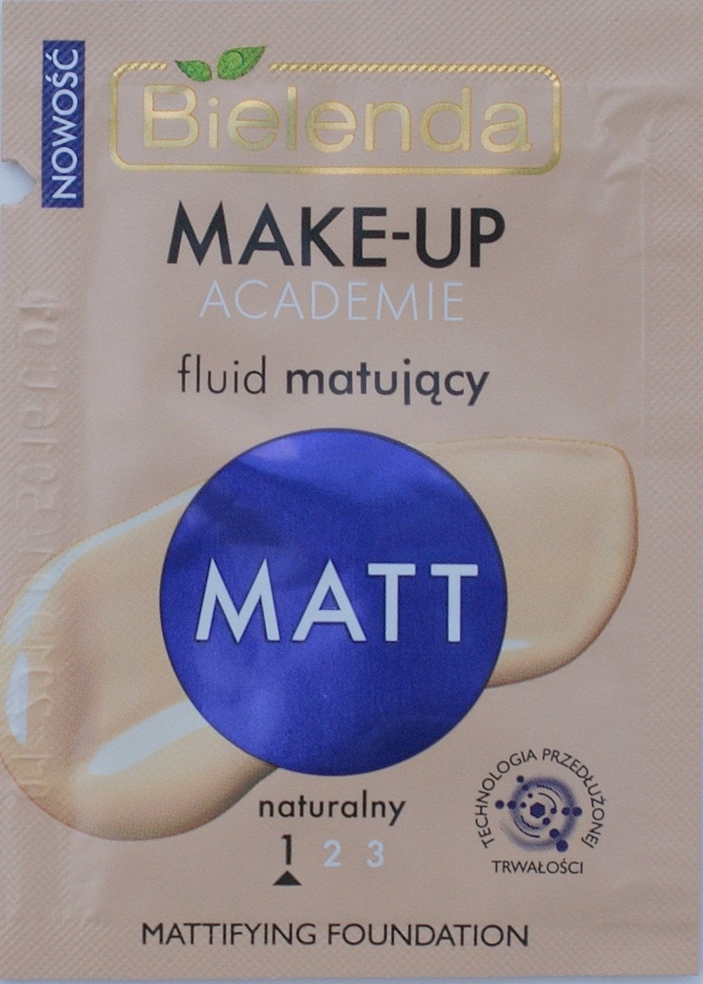 Bielenda MAKE-UP ACADEMIE - Fluid matujący MATT odcień naturalny, poj. 30 g. *** TESTER ***