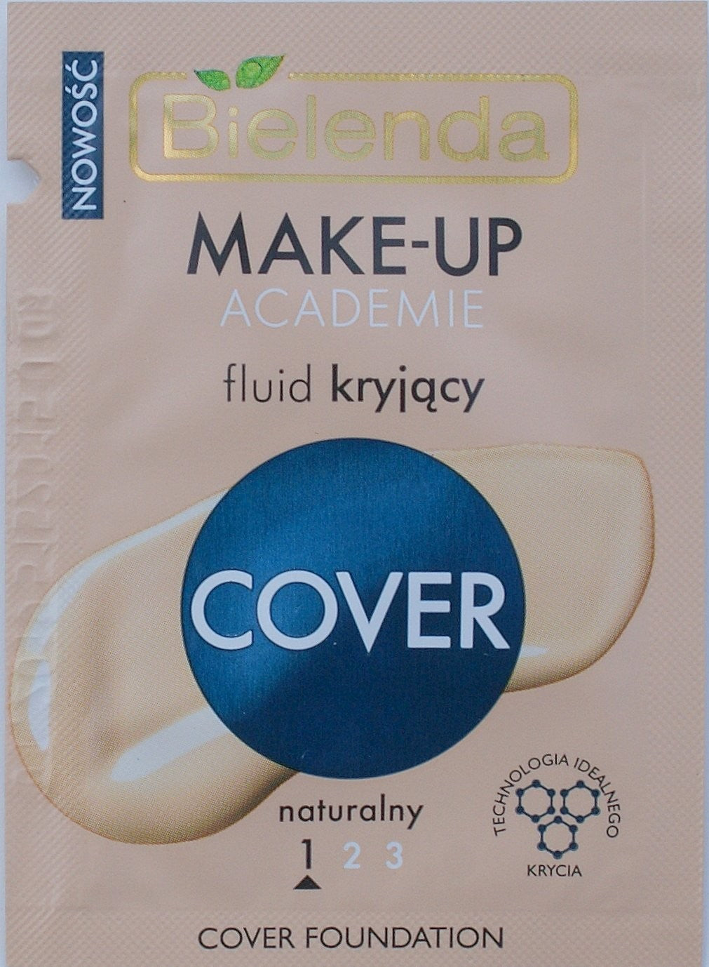 MAKE-UP ACADEMIE - Fluid kryjący COVER odcień naturalny *** TESTER ***