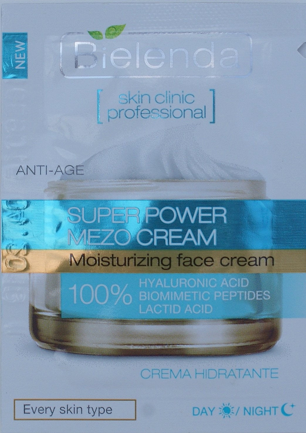 Bielenda SKIN CLINIC PROFESSIONAL - Aktywny krem nawilżający ANTI-AGE dzień/ noc *** TESTER ***