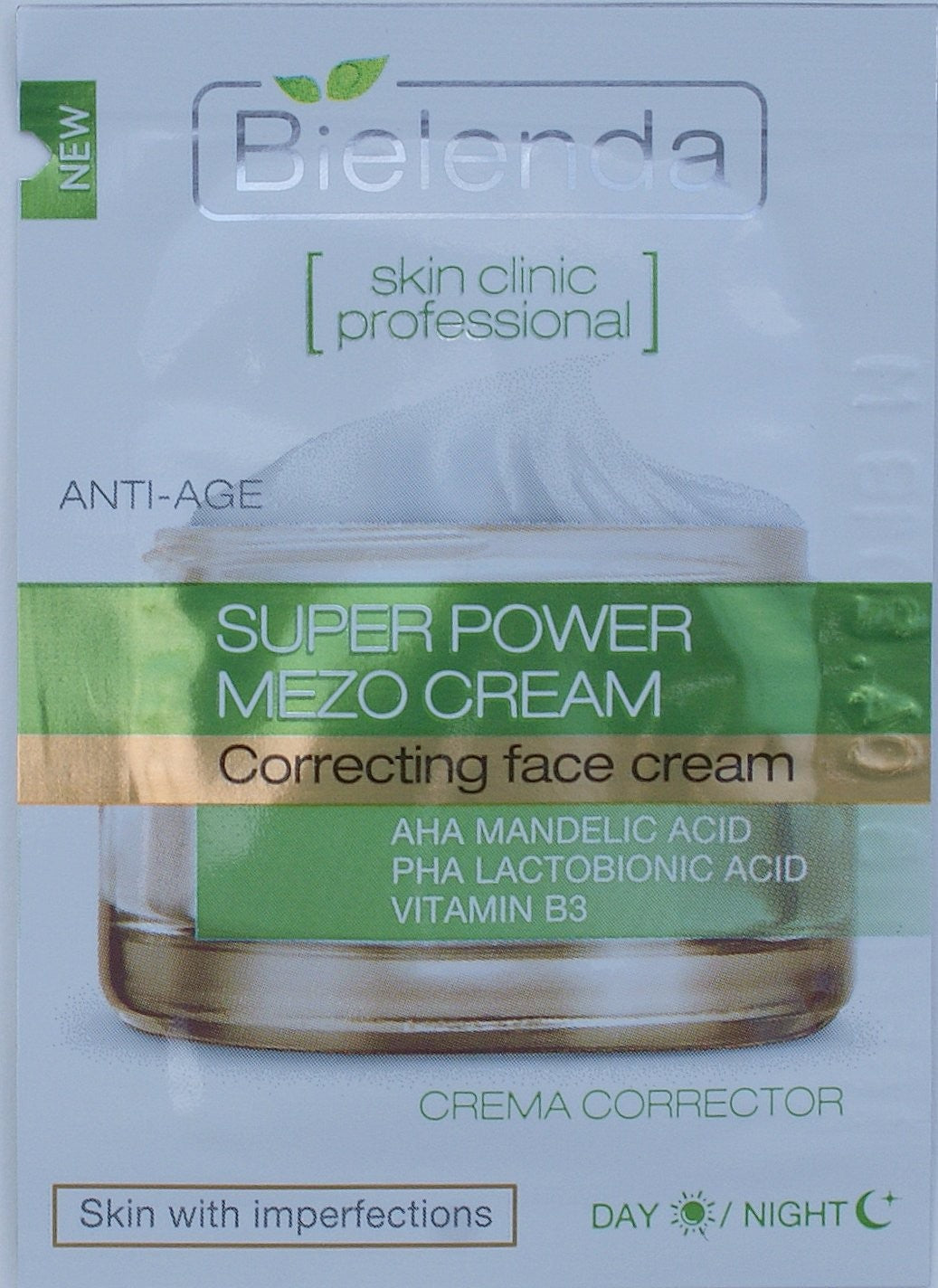 Bielenda SKIN CLINIC PROFESSIONAL - Aktywny krem korygujący ANTI-AGE dzień/ noc *** TESTER ***