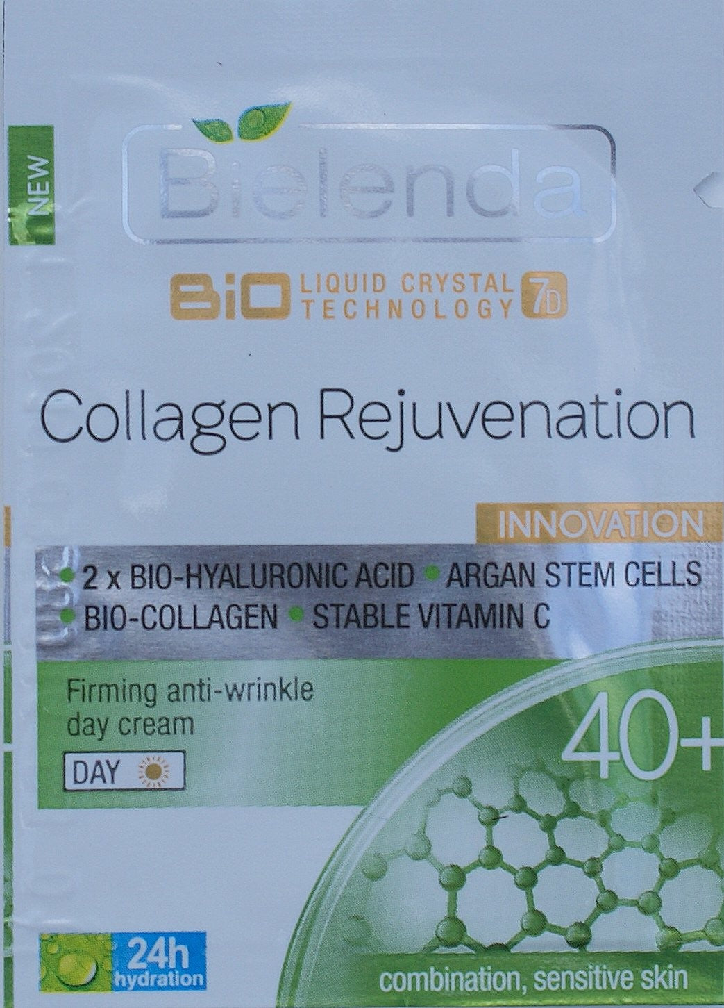 Bielenda KOLAGENOWE ODMŁODZENIE - Nawilżający krem przeciwzmarszczkowy 40+ na dzień *** TESTER ***