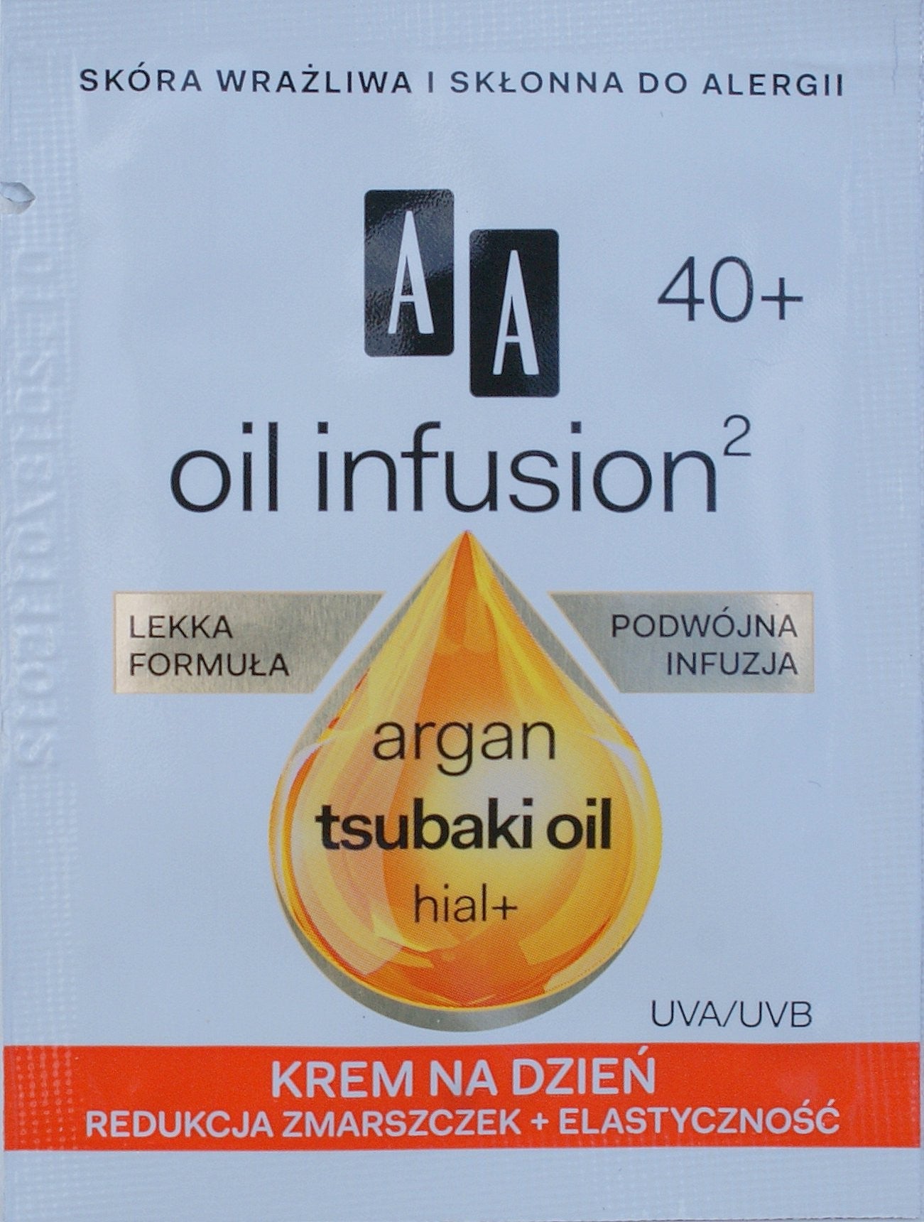 AA OIL INFUSION2 40+. Krem na dzień, poj. 1,5 ml *** TESTER ***