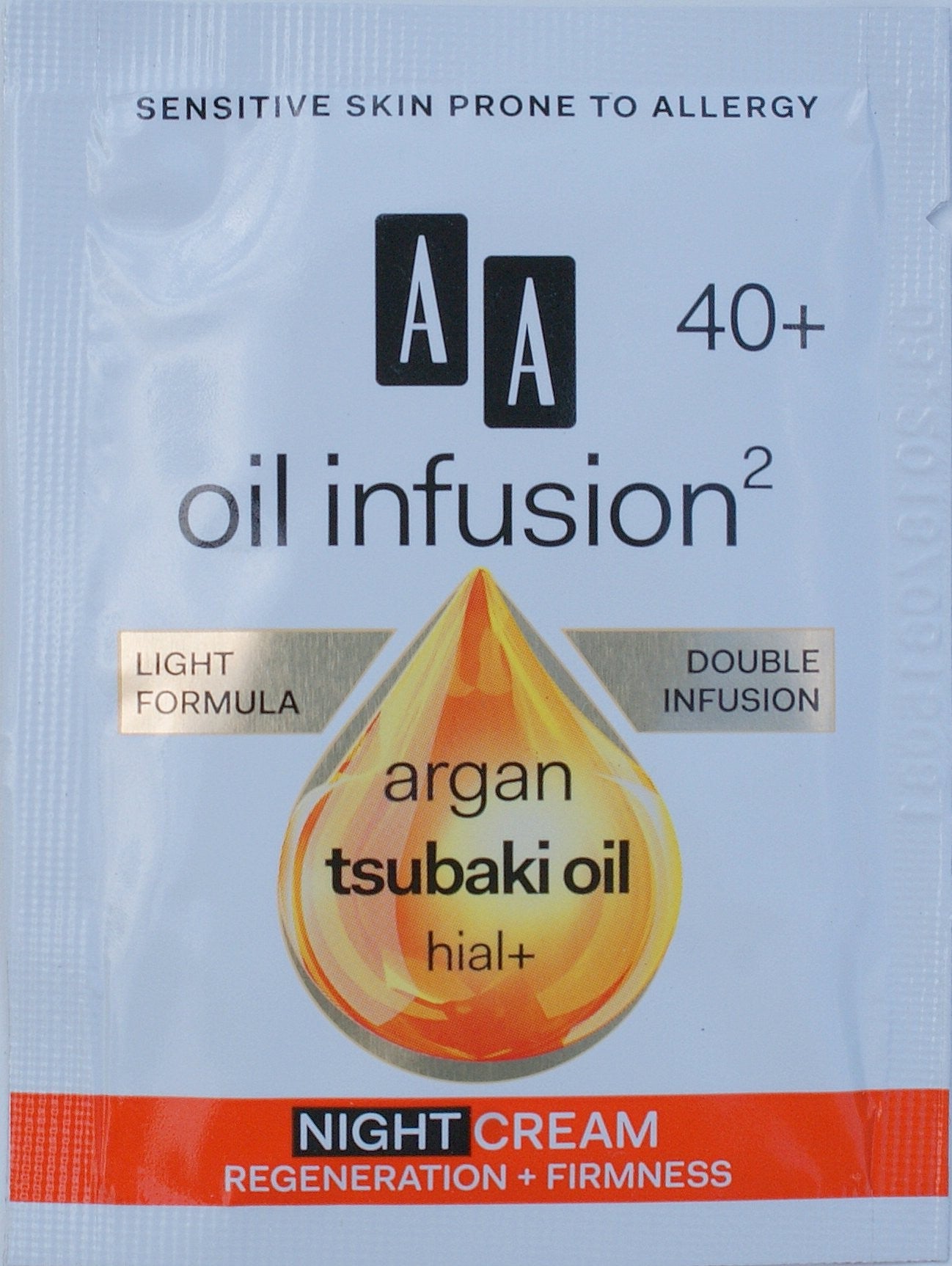 AA OIL INFUSION2 40+. Krem na noc, poj. 1,5 ml *** TESTER ***
