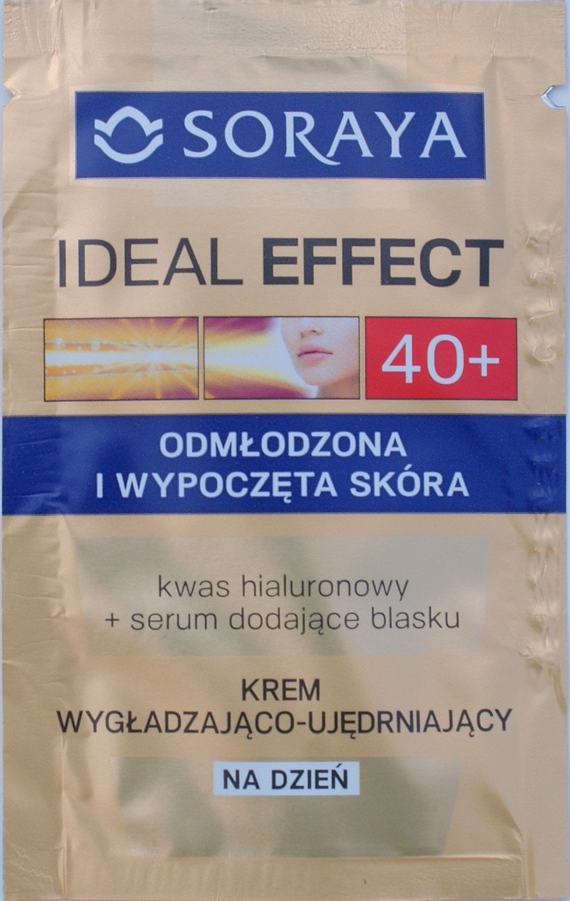 Soraya Ideal Effect 40+, krem wygładzająco-ujędrniający na dzień, poj. 1,5 ml *** TESTER ***